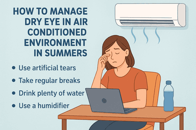 How to Manage Dry Eyes in Air-Conditioned Environments